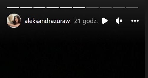 Ola Żuraw: www.instagram.com/aleksandrazuraw/ /Screen z InstaStory  /Instagram