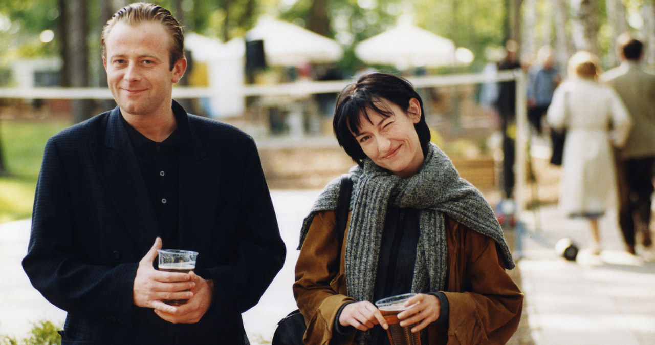 Olaf Lubaszenko i Katarzyna Groniec w 2001 roku. To po rozstaniu z aktorem Katarzyna związała się z Jackiem Bończykiem /Żyburtowicz /AKPA