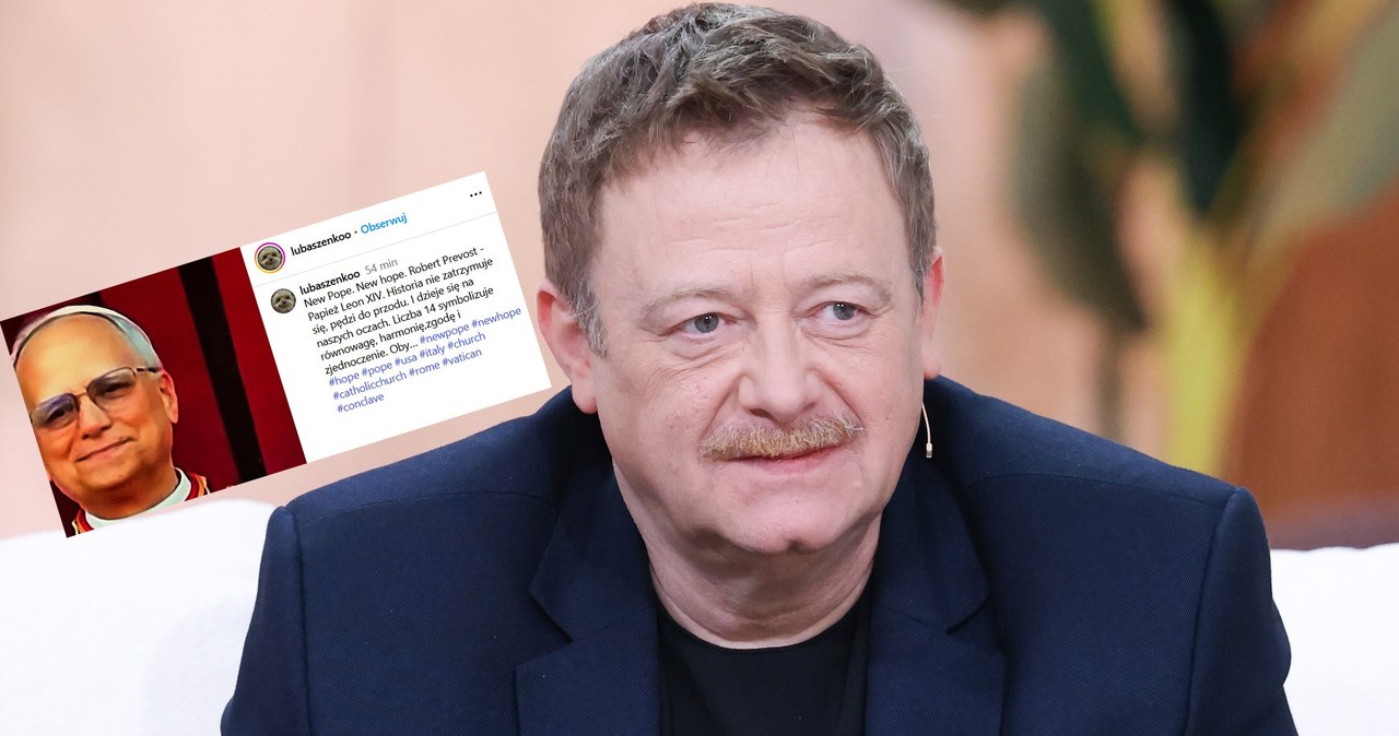 Olaf Lubaszenko skomentował wybór nowego papieża /www.instagram.com/lubaszenkoo /Agencja FORUM