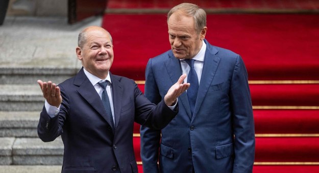 Olaf Scholz i Donald Tusk /WOJTEK RADWANSKI/AFP /East News