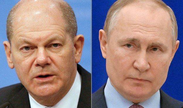 Olaf Scholz i Władimir Putin /JOHANNA GERON/AFP /East News