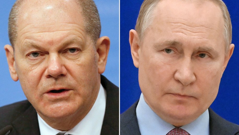 Olaf Scholz i Władimir Putin /JOHANNA GERON/AFP/East News /East News