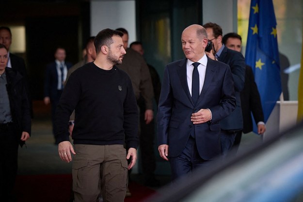 Olaf Scholz i Wołodymyr Zełenski podczas wizyty prezydenta Ukrainy w Niemczech /ABACA/Abaca/East News /East News