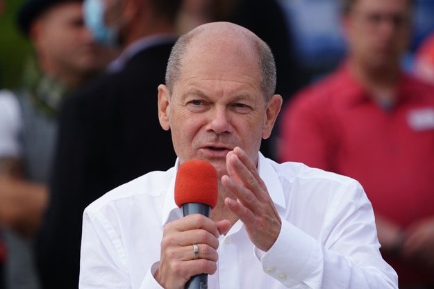 Olaf Scholz, kandydat SPD na kanclerza Niemiec /Clemens Bilan /PAP/EPA