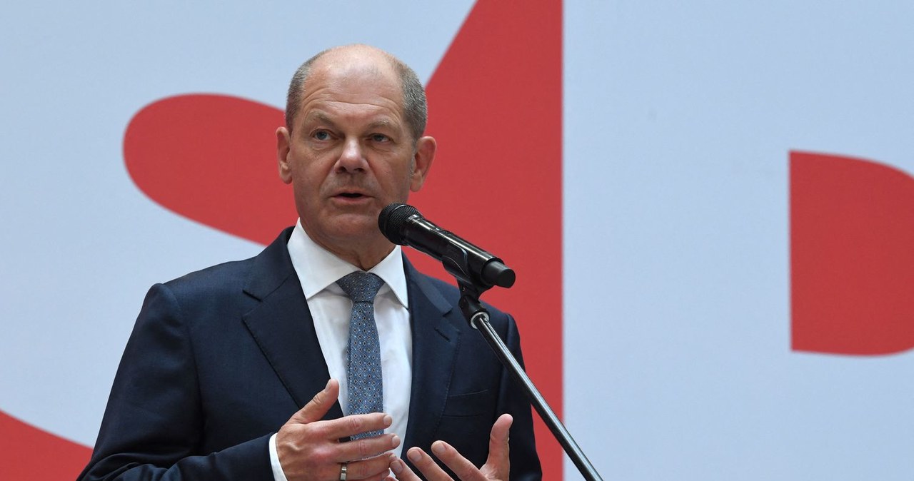 Olaf Scholz, niemiecki minister finansów, wicekanclerz i kandydat socjaldemokratów na kanclerza /AFP