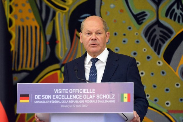 Olaf Scholz /Aliou Mbaye /PAP/EPA