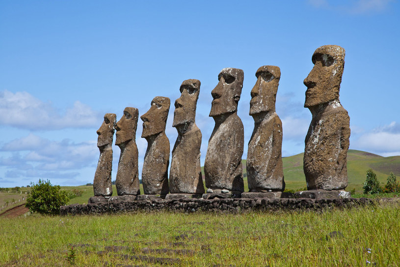 Olbrzymie posągi Aku Aku wciąż budzą zakłopotanie naukowców /123RF/PICSEL