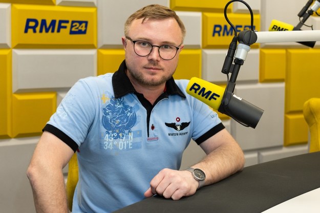 Ołeh Biłecki, dziennikarz ukraińskiego Radia NV /Jakub Rutka /RMF FM
