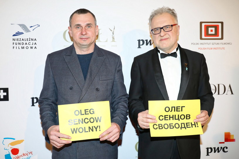 Ołeh Sencow i Dariusz jabłoński / 	Leszek Szymański    /PAP