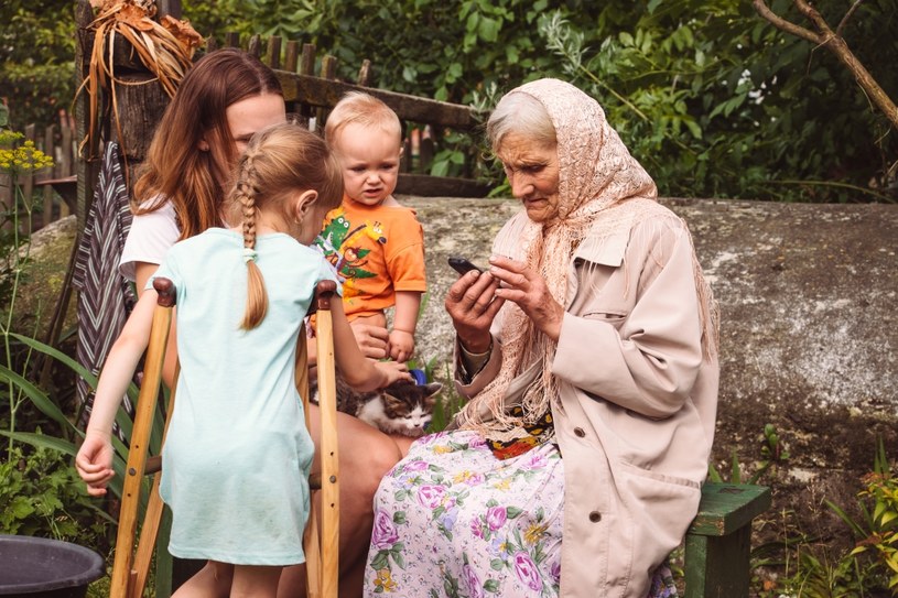 Ołeksandra Wasiejko z rodziną/ zdjęcie dzięki uprzejmości Witolda Szabłowskiego /archiwum prywatne