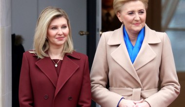 Ołena Zełenska i Agata Duda na wspólnym spotkaniu