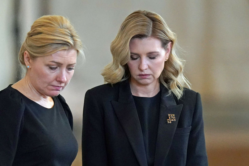 Ołena Zełenska na pogrzebie królowej Elzbiety II /JACOB KING/AFP/East News /East News