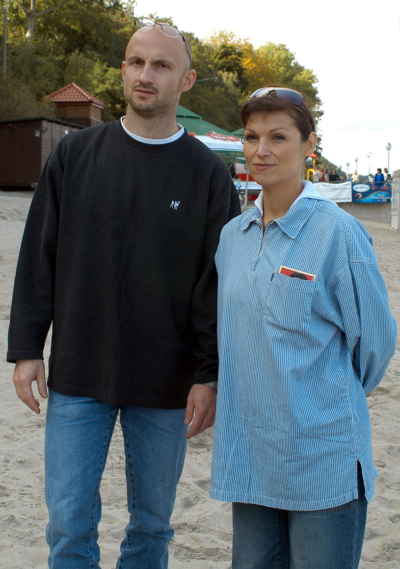 Olga Bończyk z drugim mężem, Tomaszek Gorazdowskim /Mikulski /AKPA