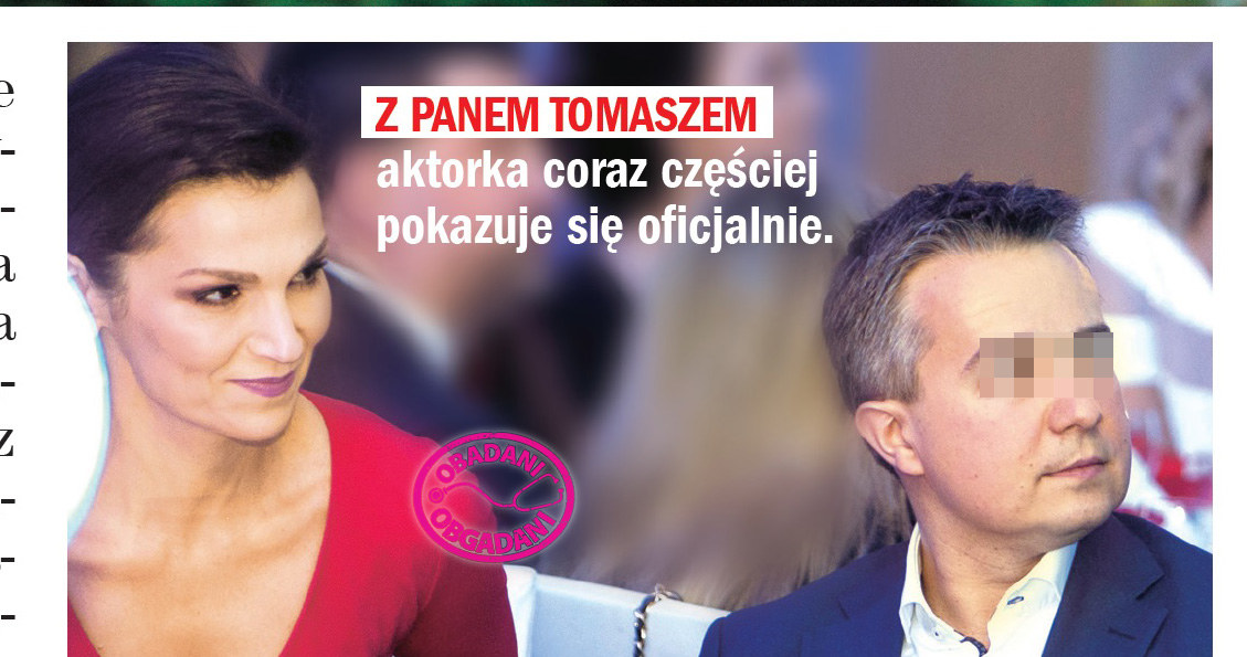 Olga Bończyk z Tomaszem /Rewia