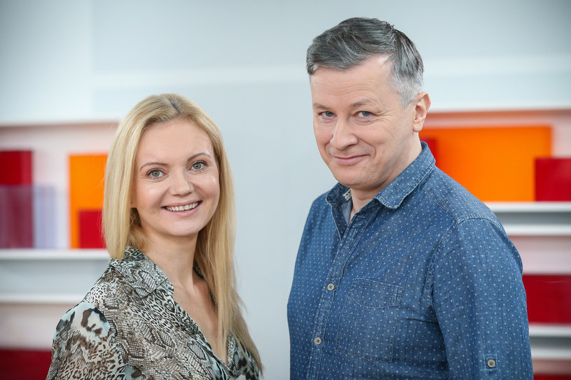 Olga Borys i Wojciech Majchrzak /Kamil Piklikiewicz/Dzień Dobry TVN /East News