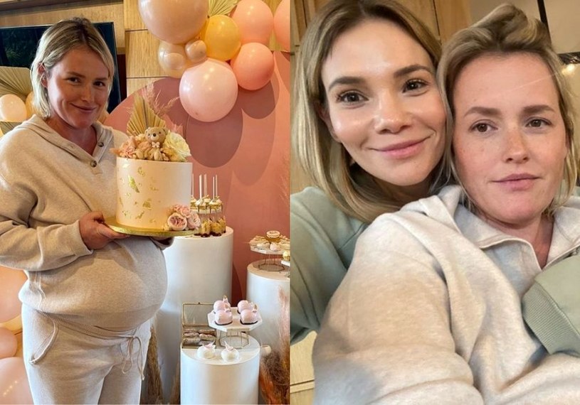 Olga Frycz i Maja Bohosiewicz na baby shower fot. Instagram (instagram.com/sexyzaczynasiewglowie & instagram.com/majabohosiewicz) /Instagram
