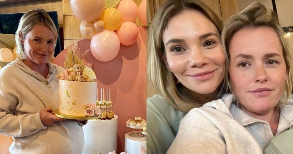 Olga Frycz i Maja Bohosiewicz na baby shower fot. Instagram (instagram.com/sexyzaczynasiewglowie & instagram.com/majabohosiewicz) /Instagram