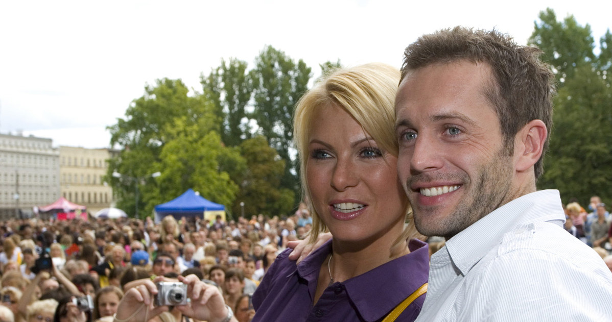 Olga (Karolina Nowakowska) i Kuba (Przemysław Cypryański) już nie są ze soba szczęsliwi. Aktorzy podczas zlotu fanów serialu. /Pawe Przbyszewski /MWMedia