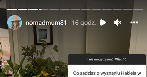 Olga Legosz: www.instagram.com/nomadmum81/ /Screen z InstaStory  /Instagram