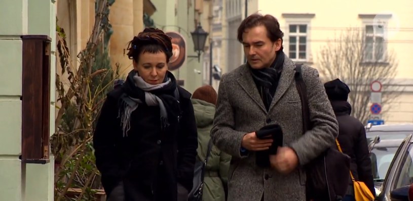 Olga Tokarczuk i jej mąż wystąpili niegdyś w materiale TVN-u /TVN