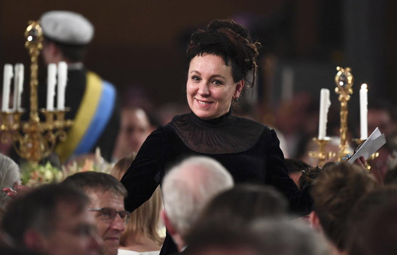 Olga Tokarczuk we wtorek 10 grudnia odebrała literackiego Nobla /JONATHAN NACKSTRAND/AFP /AFP