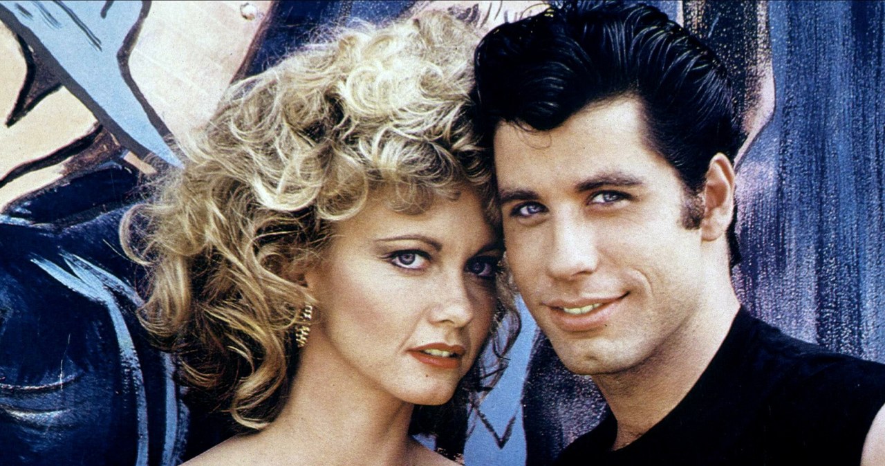 Olivia Newton-John i John Travolta w filmie "Grease" /Mary Evans Picture Library /East News