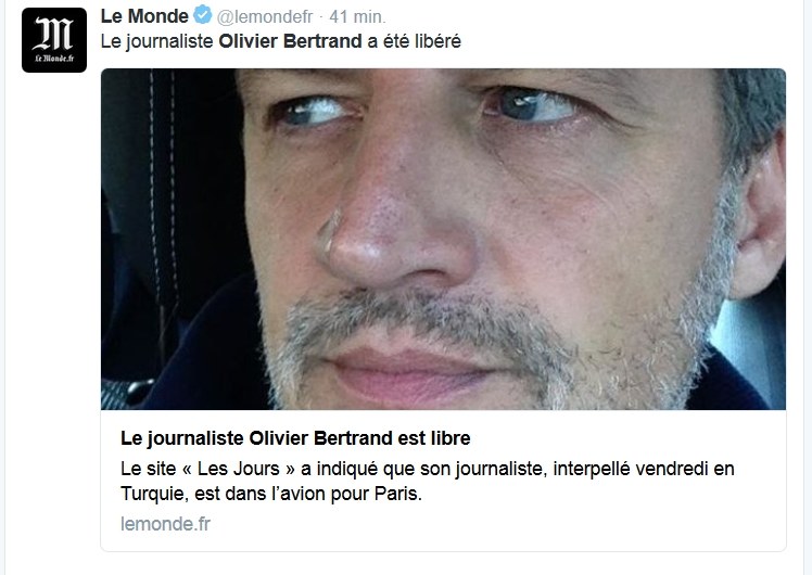 Olivier Bertrand /Twitter