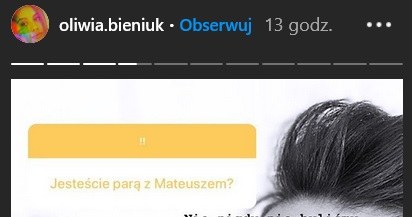 Oliwia Bieniuk wyjawiła, co ją łączy z pasierbem Natalii Siwiec, Mateuszem /instastory/oliwia.bieniuk /