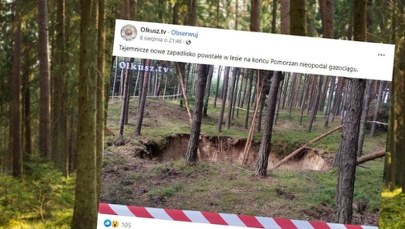 Olkusz: Zapadlisko w pobliżu gazociągu. Ma 6 metrów głębokości