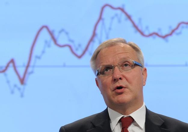 Olli Rehn, komisarz UE ds. euro /AFP