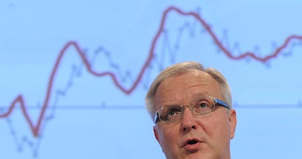 Olli Rehn, komisarz UE ds. euro /AFP