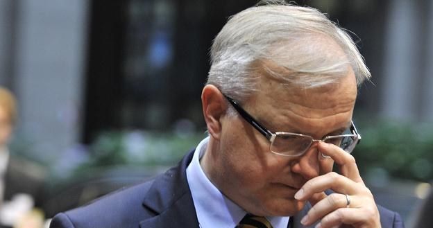 Olli Rehn,  komisarz UE ds. gospodarczych i walutowych /AFP