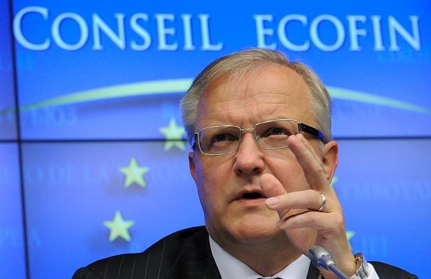 Olli Rehn, unijny komisarz ds. walutowych /AFP