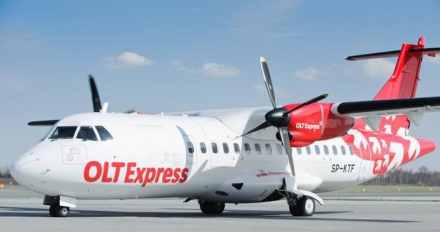 OLT Express, samolot ATR 42-320. Fot. Łukasz Szeląg /Reporter