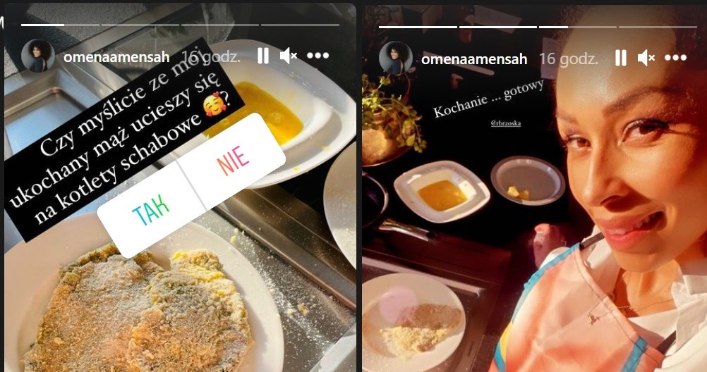 Omenaa gotuje w osobliwym fartuszku! /Instagram