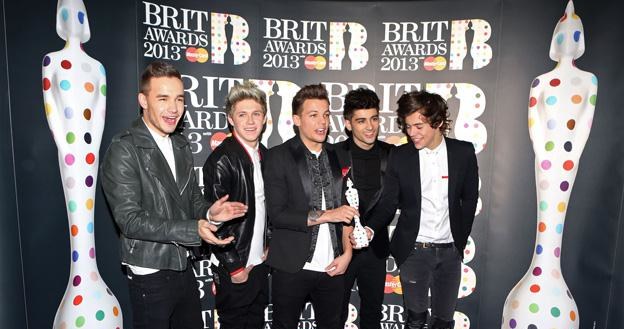 One Direction podczas gali Brit Awards 2013 - fot. Tim Whitby /Getty Images/Flash Press Media