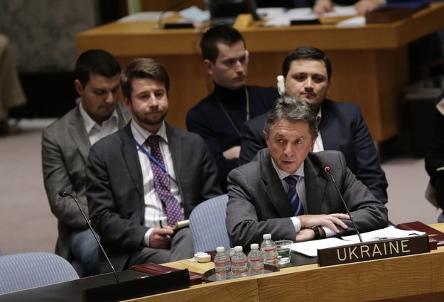 ONZ ambasador Ukrainy przy ONZ Jurij Sergejew /Peter Foley /PAP/EPA