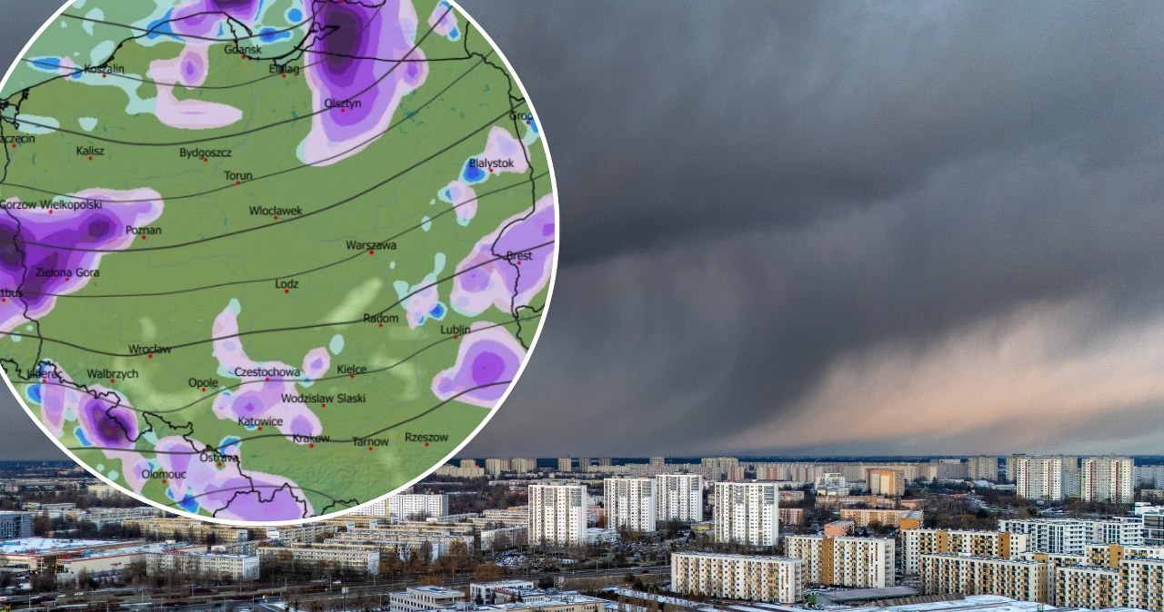 Opadów śniegu w piątek trzeba się spodziewać w wielu miejscach Polski. W połączeniu z silnym wiatrem w górach może prowadzić do zawiei i zamieci śnieżnej /Piotr Skórnicki/Agencja Wyborcza.pl/WXCHARTS /