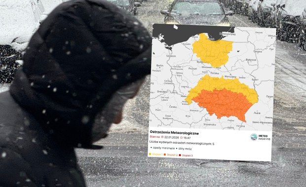 Opady śniegu, silny mróz i gołoledź. Alert dla 8 województw