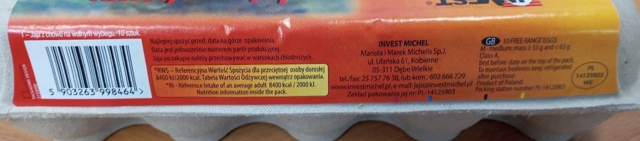 Opakowanie jajek, w których wykryto salmonellę /Główny Inspektorat Sanitarny /