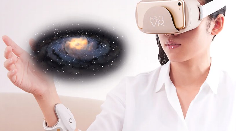 Opaska, która sprawi, że doświadczenie VR może stać się bardziej bolesne Fot. First-VR /materiał zewnętrzny