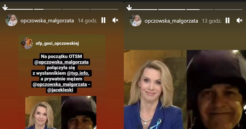 Opczowska wzruszona łączeniem z mężem /https://www.instagram.com/opczowska_malgorzata/ /Instagram