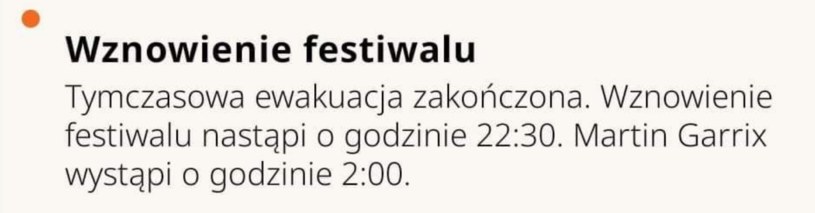 Open'er Festival 2022 /Twitter