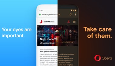 Opera na Androida z trybem nocnym