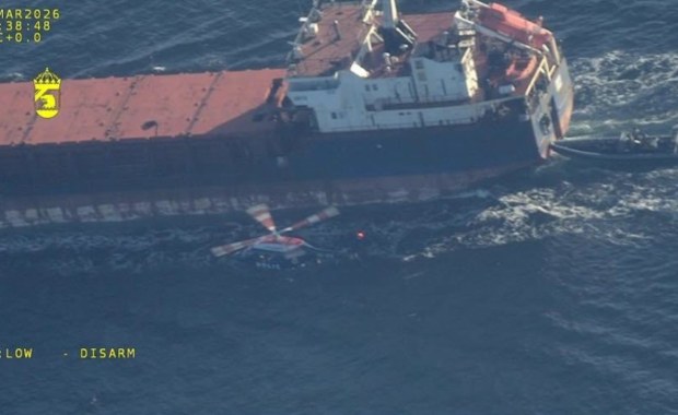 Operacja "Czarna kawa" na Bałtyku. Zatrzymano statek rosyjskiej floty cieni 