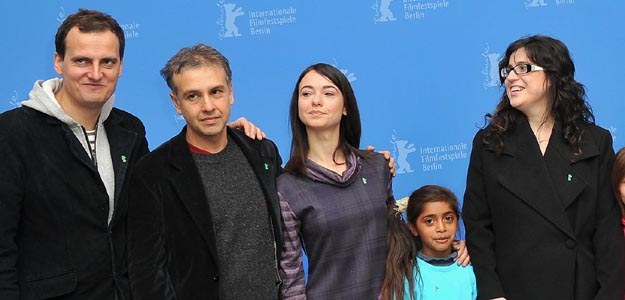 Operator Wojciech Staroń (L) i reżyserka Paula Markovitch (P) na Berlinale - fot. P. Le Segretain /Getty Images/Flash Press Media