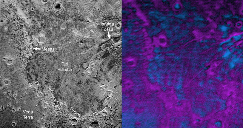 Opisany fragment "nadgryzionej" powierzchni Plutona /NASA