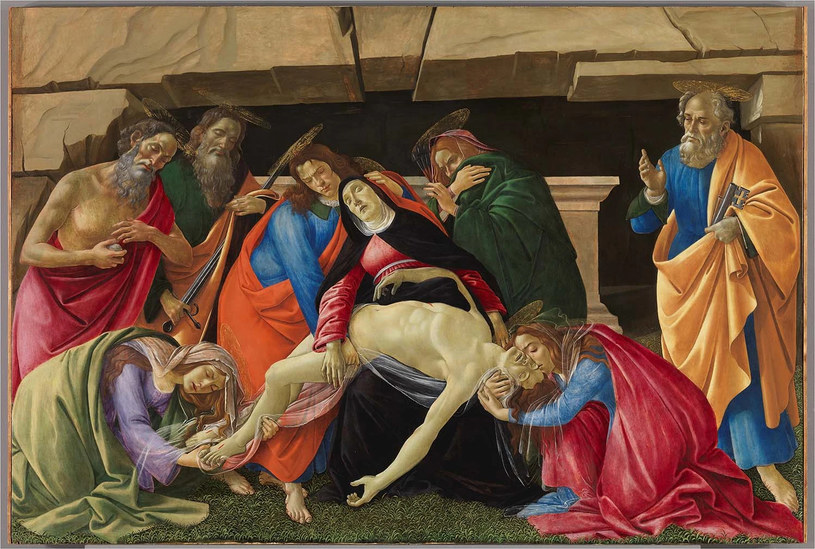 "Opłakiwanie Chrystusa" autorstwa Sandro Botticelliego, według autorów badań był jednym z obrazów namalowanym farbą z mieszanką żółtka. Co ciekawe ten składnik używany był do tworzenia farb zwanych tempera także w starożytnym Egipcie. Farby olejne jednak dawały lepszą jakość i dominowały w Europie. Wykorzystanie żółtka przez wielkich malarzy można więc uznać za ich chęć połączenia w ich czasach nowych i starych metod malarstwa