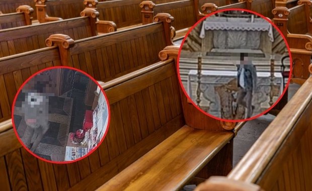 Opluł ołtarz i rzucił krzyżem w tabernakulum. Szokujące nagranie z kościoła