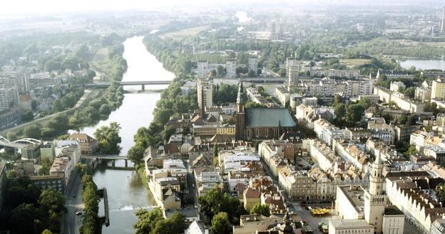 Opole z lotu ptaka. Fot. Lech Żelaskowski /Reporter